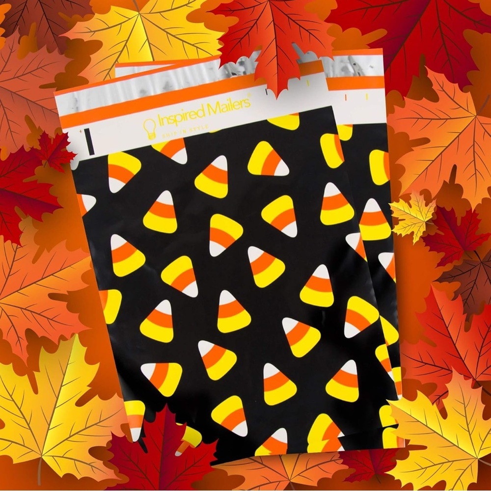 10 Count - 10x13 Polymailers (CANDY CORN) - Picture 9 of 10